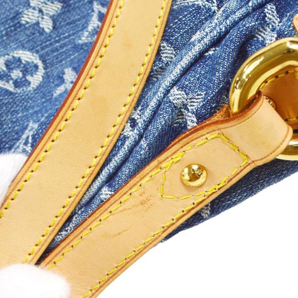 LOUIS VUITTON CAMERA BAG CROSSBODY INDIGO MONOGRAM DENIM - Picture 3 of 12